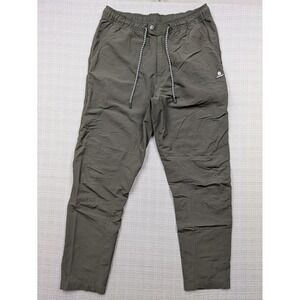 Beardedgoat Pants Mens Large Green Nylon Stretch Joggers Hiking Travel Outdoor